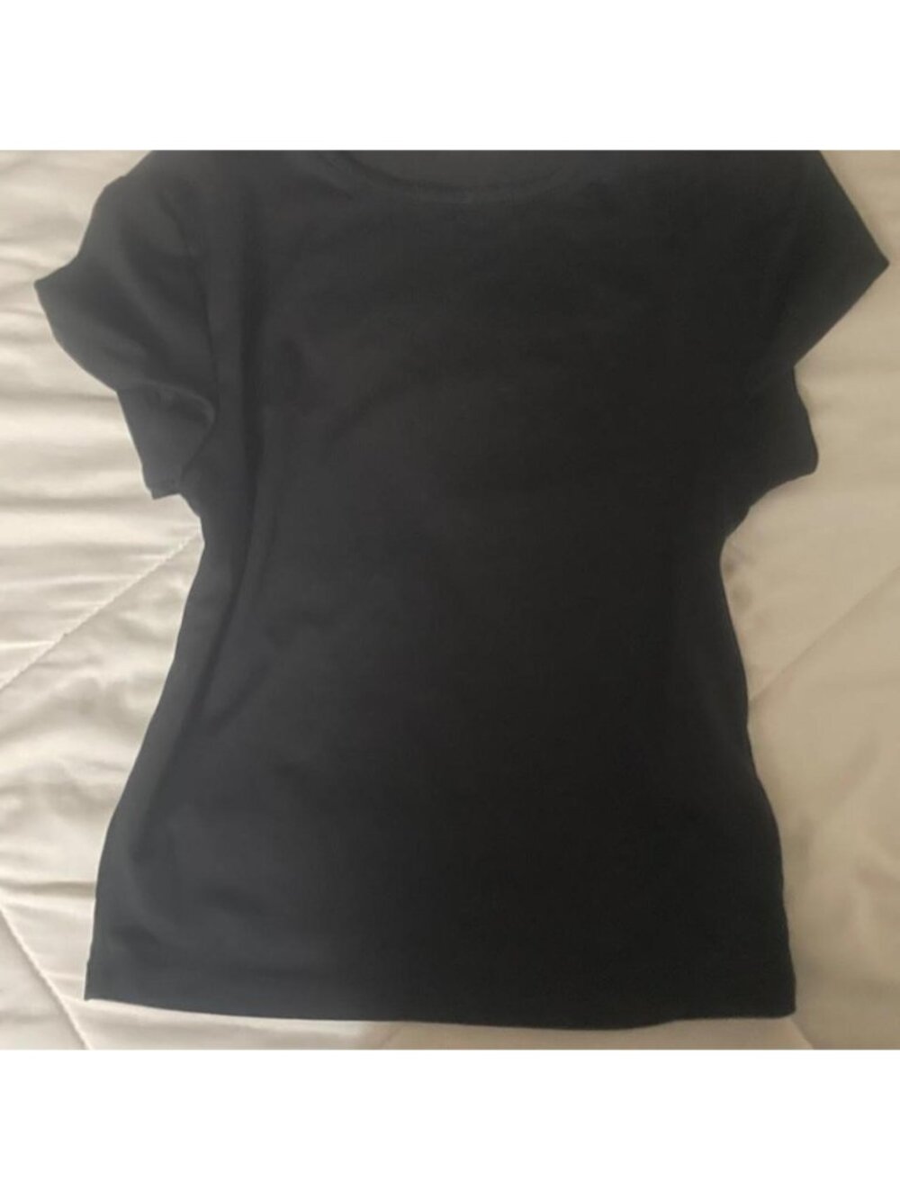 H&M black crop top in XXS #hm #basics